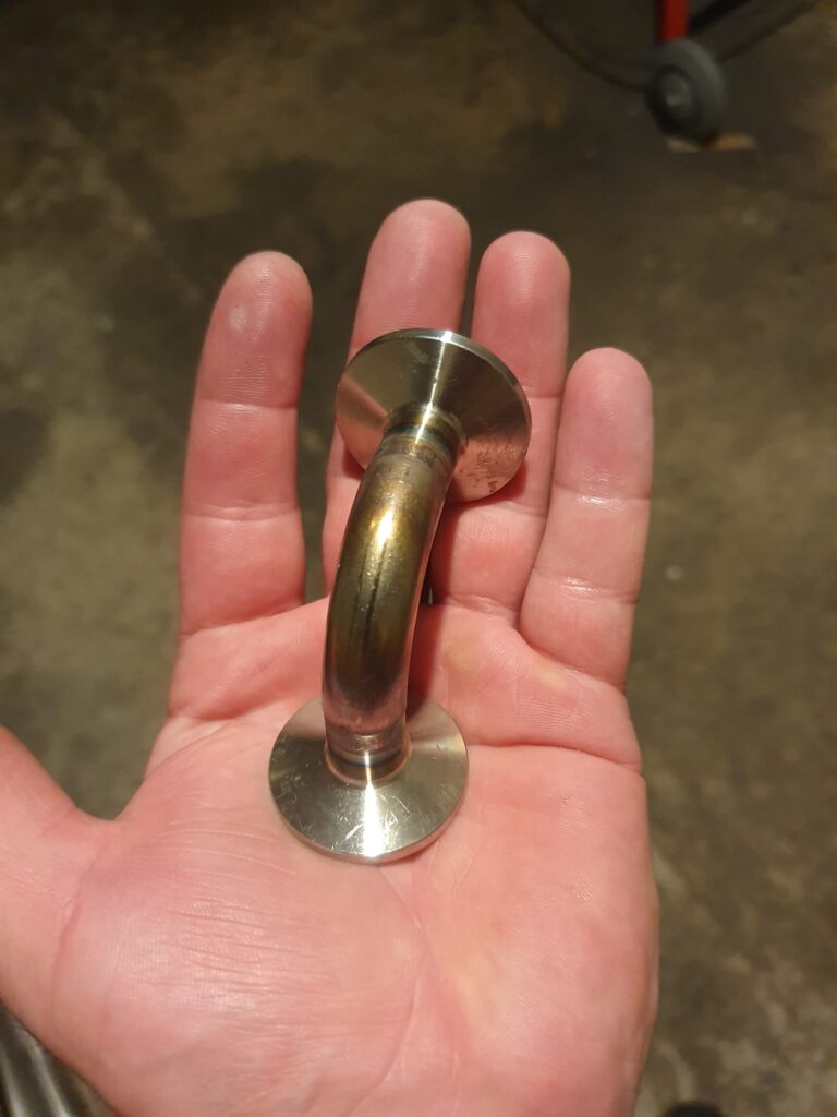Kolanko nierdzewne o średnicy zewnętrznej 13 mm — zdjęcie 1