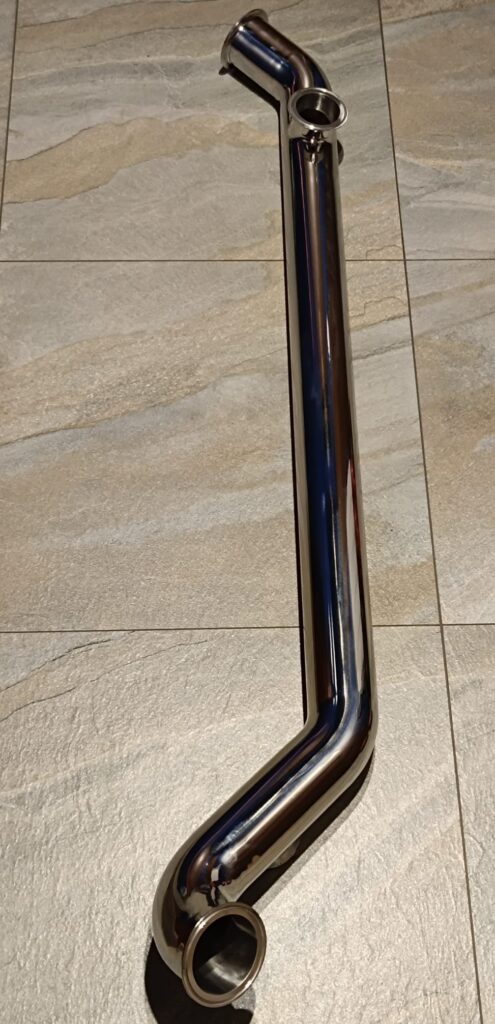 Rurociąg nierdzewny DN 80-65 z tri clampami — zdjęcie 1
