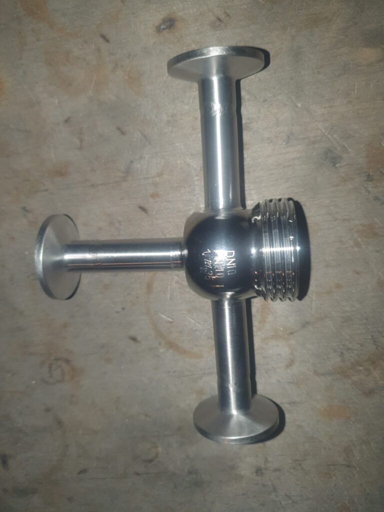 Zawór DN 10 z tri clampami — zdjęcie 1